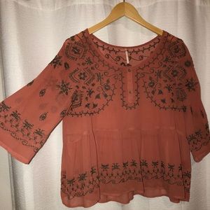 Free People Pilgrim Flowy Top!
